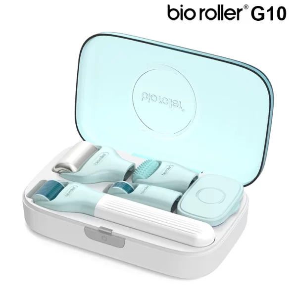 Bio Roller G10 Dermaroller 10 en 1 Masseur de Visage Microneedling Système