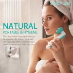 SOICY S40 Ice Roller Visage 360° - Têtes de massage amovibles