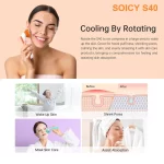 SOICY S40 Ice Roller Visage 360° - aide à absorber le sérum de beauté.